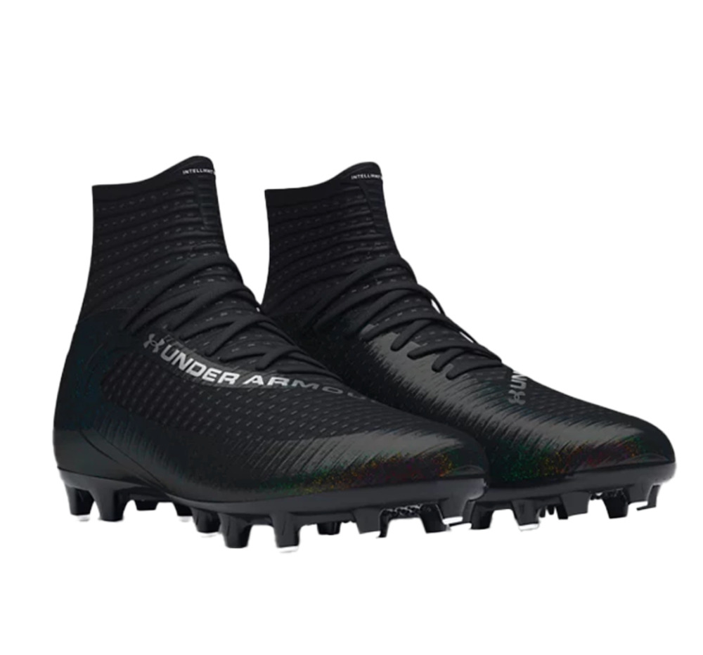 Under Armour Men's Highlight MC 2.0 High Top Football Cleats Size 9 Black NWOB